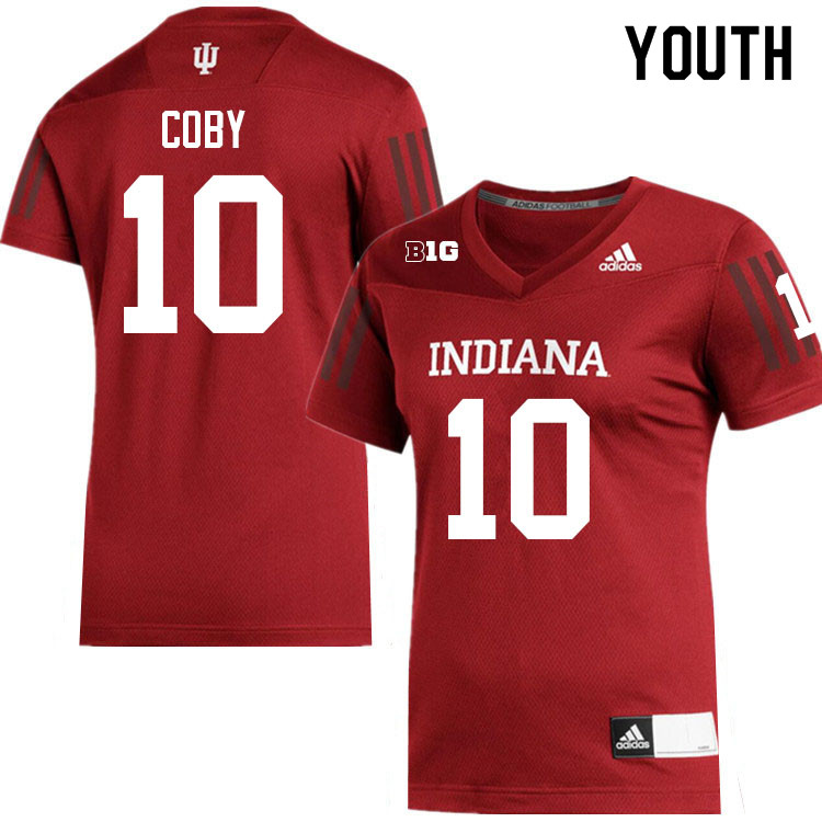 Youth #10 Andison Coby Indiana Hoosiers College Football Jerseys Sale-Crimson
